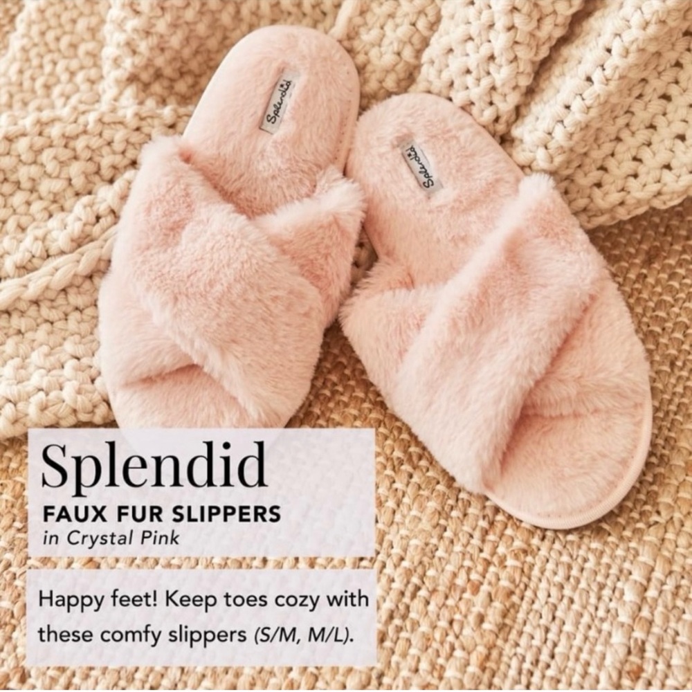 Pretty in Pink! Splendid Slippers. Size small.